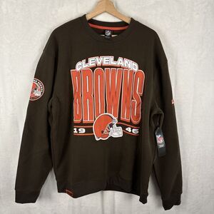 Cleveland Browns Sweatshirt XL Retro Style NFL Team Pullover Crewneck NWT